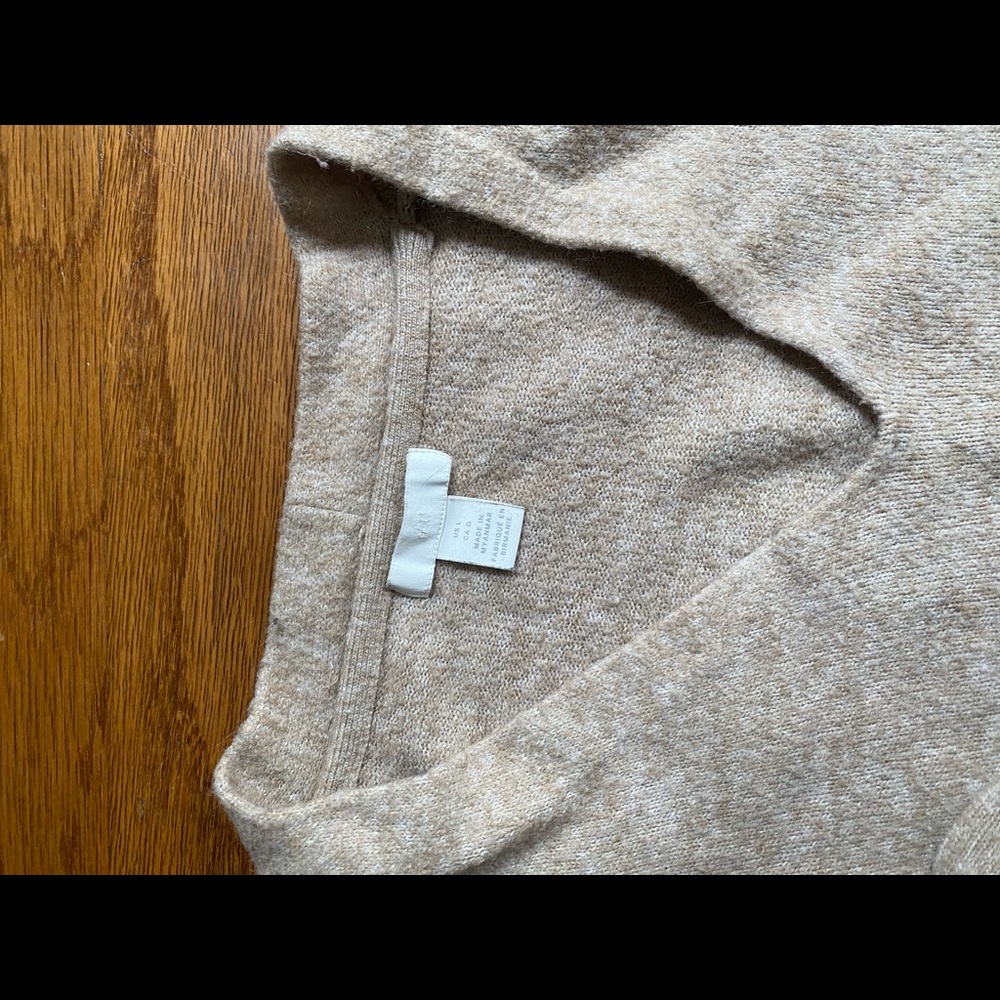 H&M oversized cream sweater